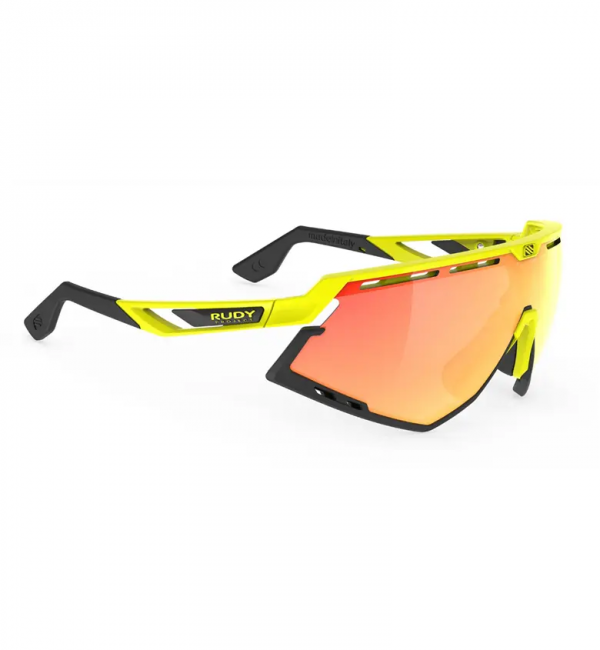 Okulary rowerowe RUDY PROJECT Defender fluo żółte prawy bok