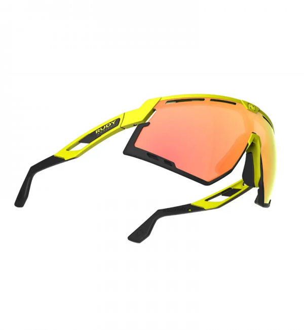 Okulary rowerowe RUDY PROJECT Defender fluo żółte rzut od dołu