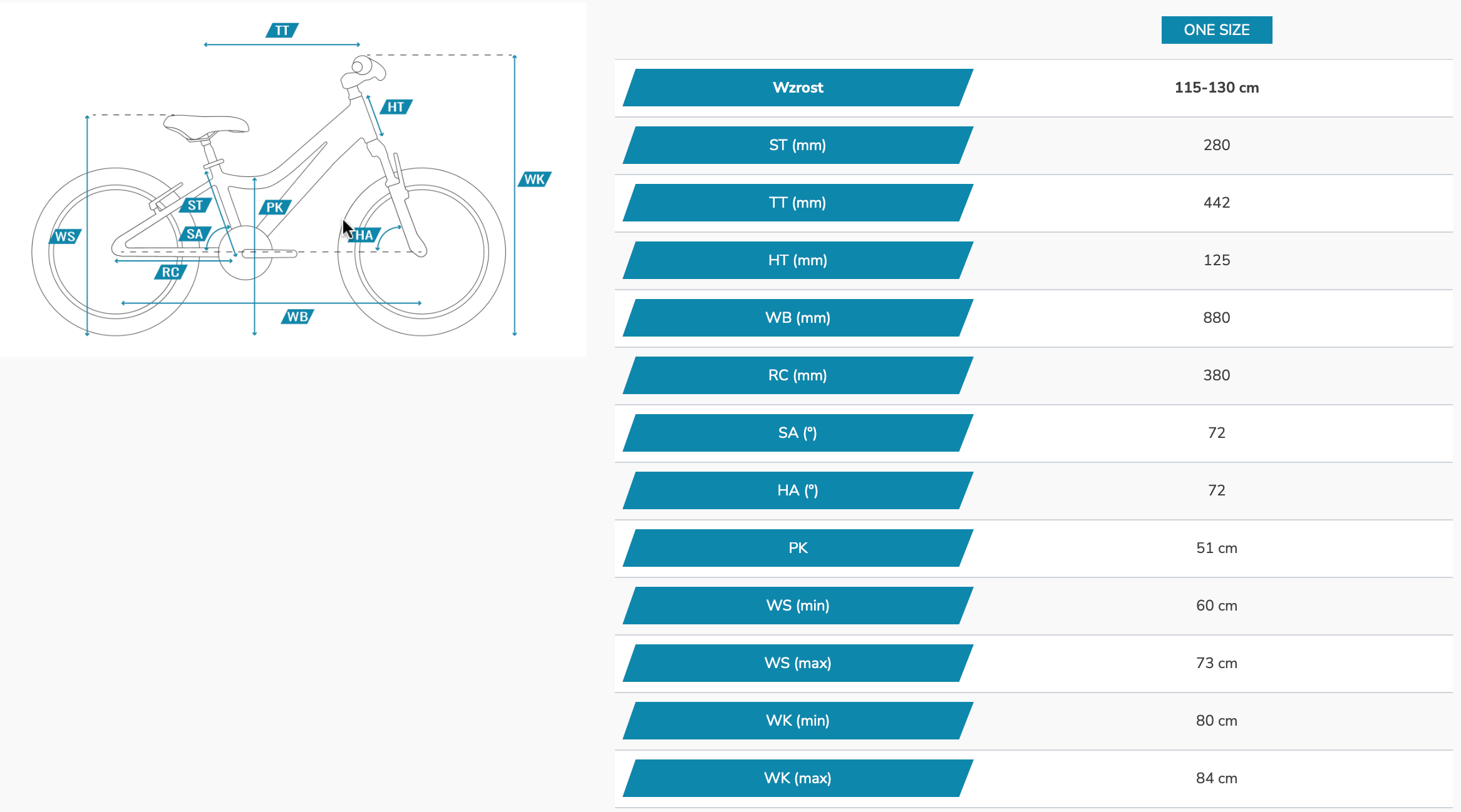 Rower młodzieżowy TABOU TOPSHE 20 LITE geometria