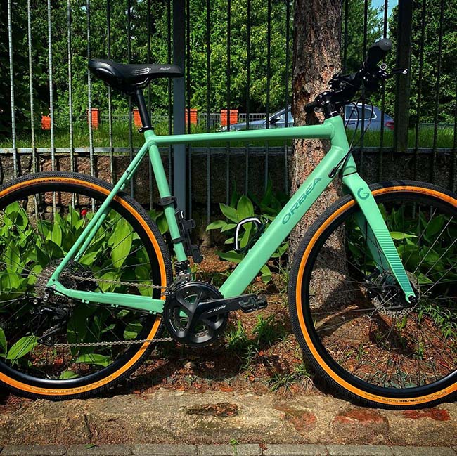 Orbea Gain F20 zielony rower elektryczny Ebike urban miejski