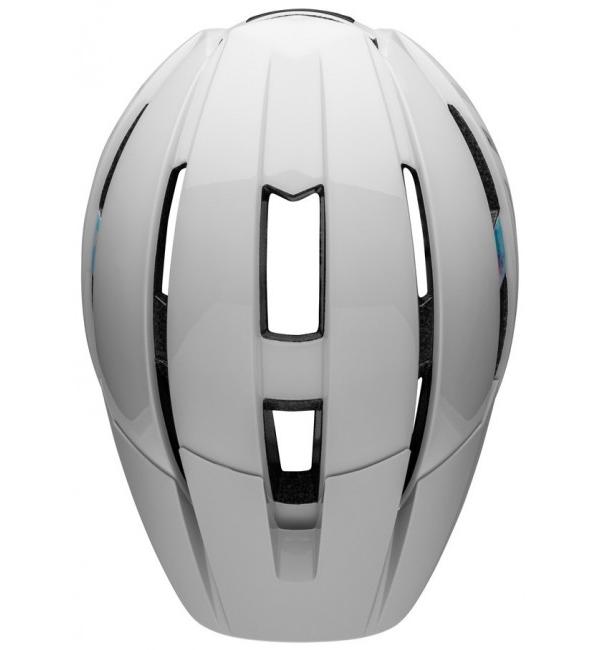 Bell Sidetrack II Gloss White rzut z góry