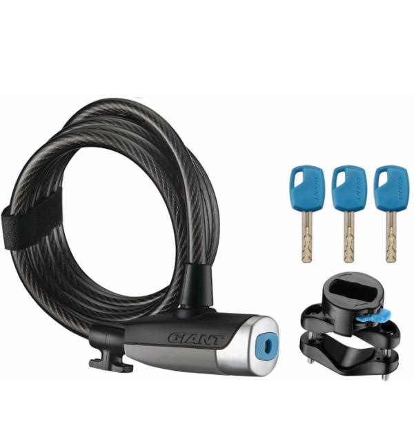 Zapięcie rowerowe spiralne Giant Surelock Flex Key Coil 10