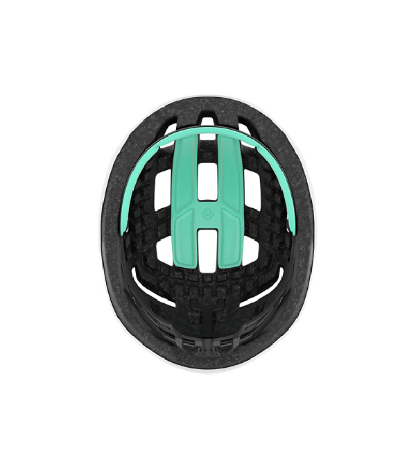 Kask rowerowy Lazer Tempo KinetiCore White środek