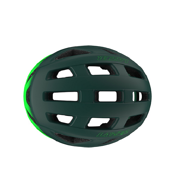 Kask rowerowy Lazer Tonic KinetiCore Deep Green Flash od góry