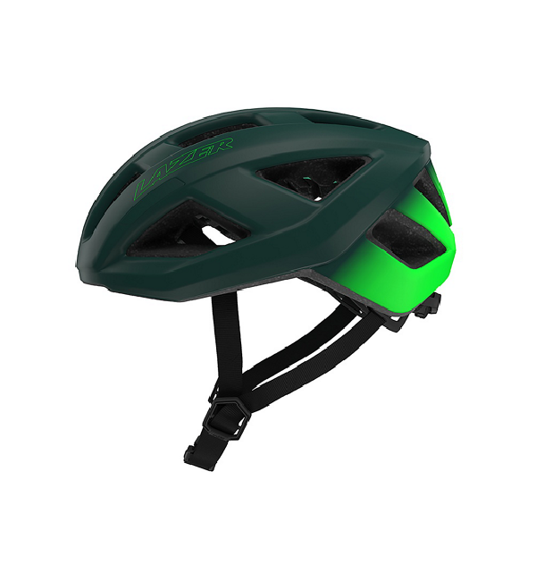 Kask rowerowy Lazer Tonic KinetiCore Deep Green Flash lewy bok