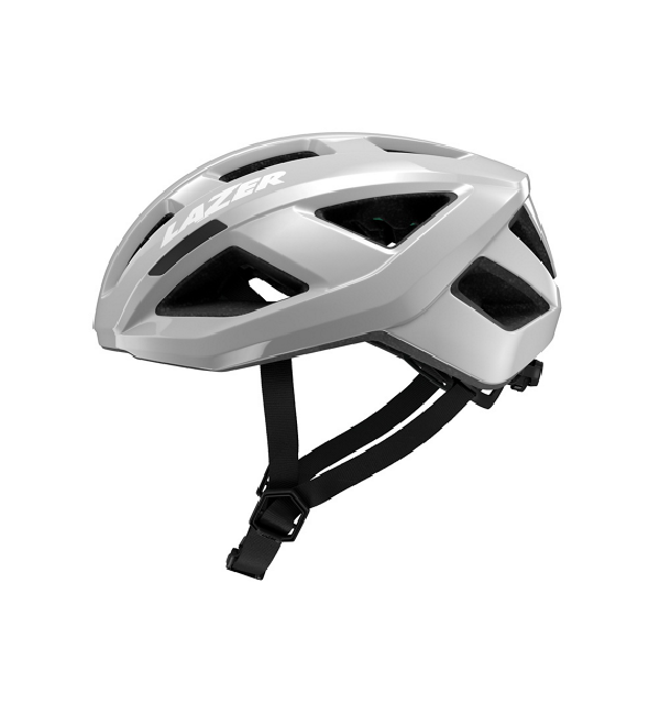 Kask rowerowy Lazer Tonic KinetiCore Ice Grey lewy bok