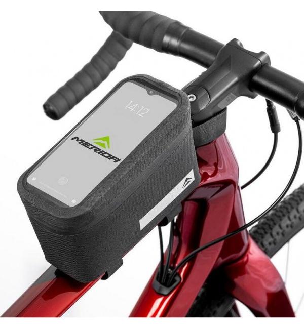 Torba rowerowa na telefon Merida Smartphone M ekspozycja na rowerze od góry