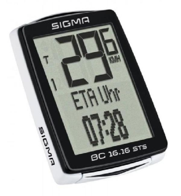 Licznik rowerowy SIGMA BC 16.16 STS - bezprzewodowy pod kątem lewym