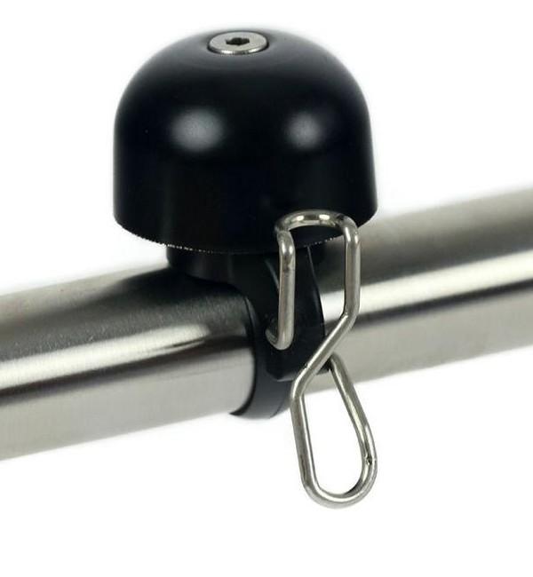 Widek Paperclip Mini - minimalistyczny dzwonek rowerowy czarny